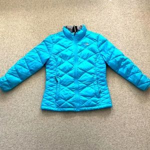 The North Face 550 Down Fill Puffer Jacket Coat light blue